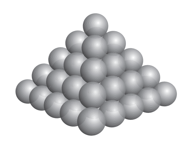 Face-centered cubic sphere packing